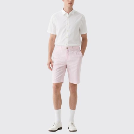 fresh-pink-and-white-stripes-mens-summer-twill-shorts