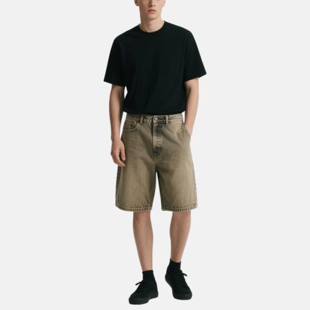 khaki-retro-style-mens-denim-shorts