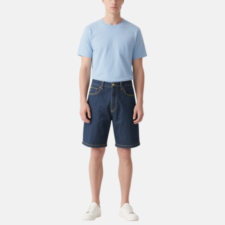 dark-blue-classic-mens-denim-shorts