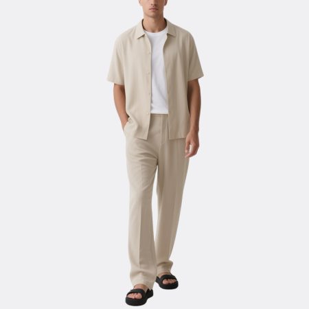 beige-mens-summer-two-piece-set-short-sleeve-shirt-pants