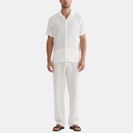mens-white-striped-summer-suit-classic-breathable