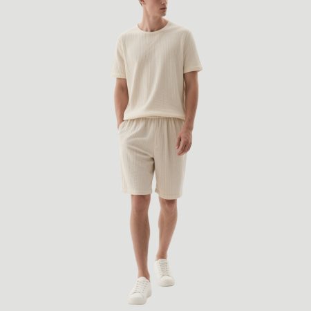 beige-striped-mens-top-and-shorts-set