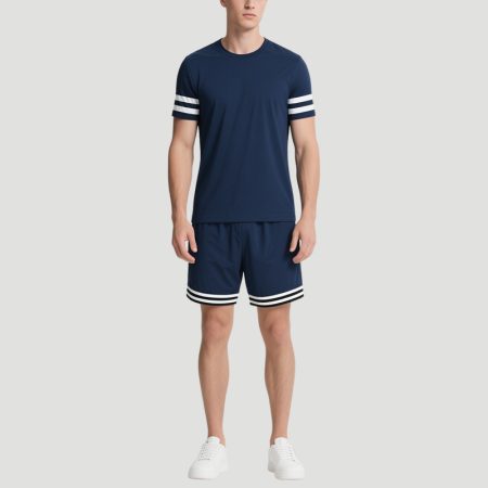 navy-blue-and-white-pattern-mens-top-and-shorts-set
