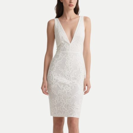 sleeveless-deep-v-neck-embroidered-dress-bodycon-cocktail-dress