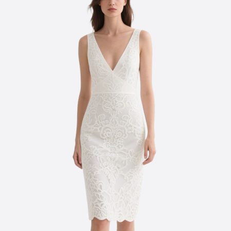 sleeveless-deep-v-neck-lace-dress-bodycon-wedding-guest-dress