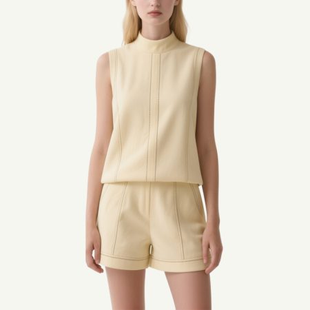 womens-elegant-soft-sleeveless-high-neck-set-chic-versatile