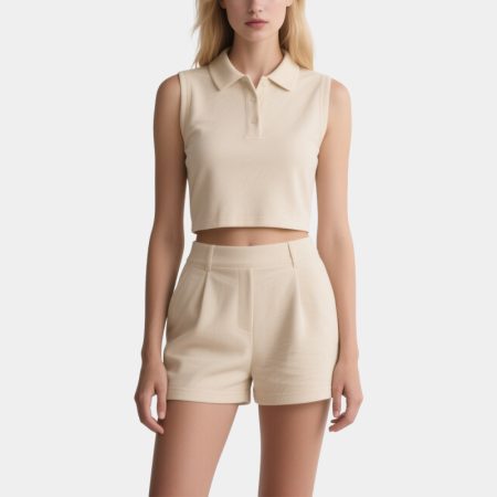 womens-beige-polo-shorts-set-casual-chic-summer-outfit