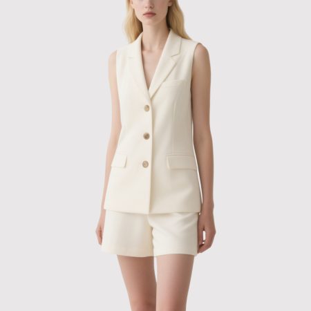 womens-cream-tailored-blazer-vest-shorts-set-minimalist-smart-casual