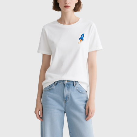 womens-rocket-pattern-simple-short-sleeved-t-shirt