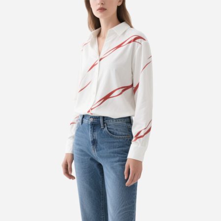 white-with-red-streak-long-sleeve-womens-fashion-shirt