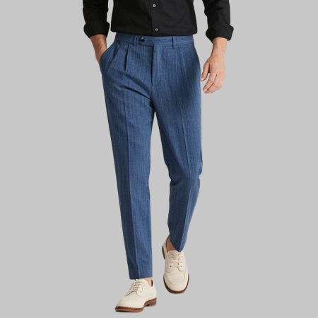 blue-pinstripe-mens-dress-pants-retro-inspired-formal-wear