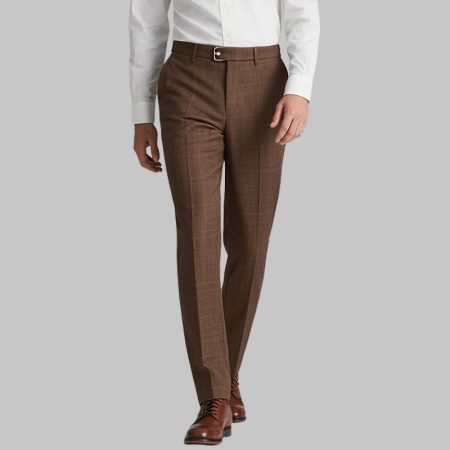 brown-textured-mens-dress-pants-with-buckle-elegant-for-formal-events