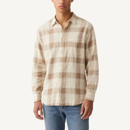 fashionable-plaid-mens-linen-shirt