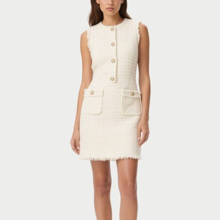 round-neck-sleeveless-tweed-dress-with-raw-edge-design