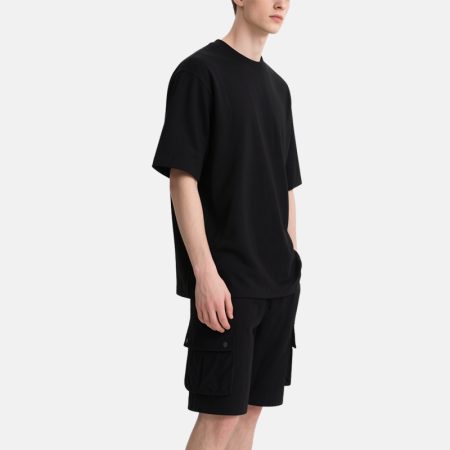 black-cargo-shorts-set-mens-summer-casual-sportswear
