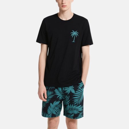 black-palm-tree-tee-shorts-set-mens-summer-casual-wear