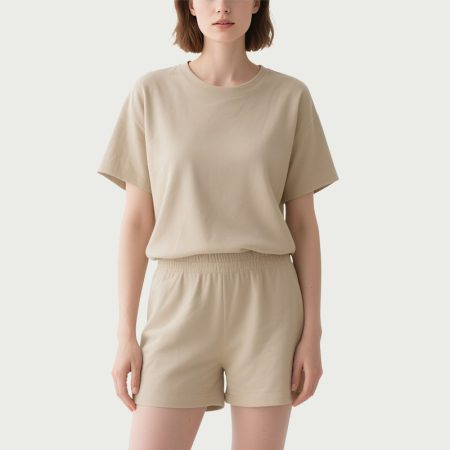 beige-basic-tee-shorts-set-womens-summer-casual-sportswear
