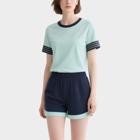 mint-green-striped-sleeve-set-womens-summer-athletic-wear