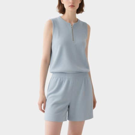 light-blue-zip-front-tank-shorts-set-womens-summer-sport-outfit