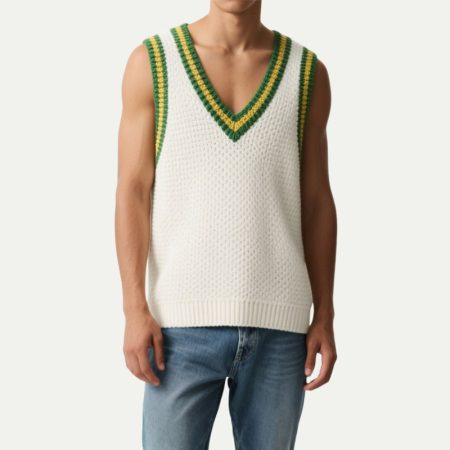 v-neck-mens-knitted-vest-with-retro-contrasting-stripes