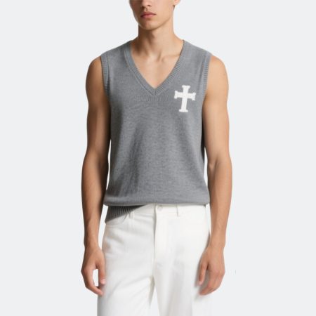 popular-embroidered-cross-pattern-mens-v-neck-knitted-vest
