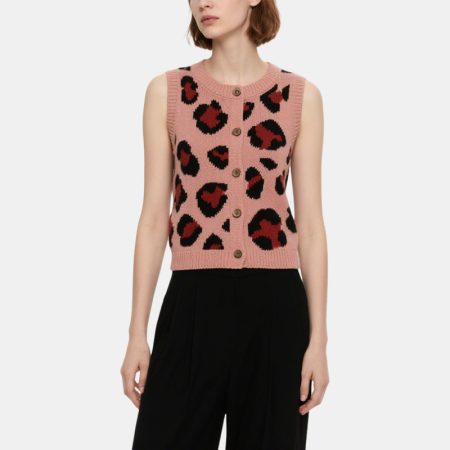 vintage-leopard-print-round-neck-open-front-womens-knitted-vest