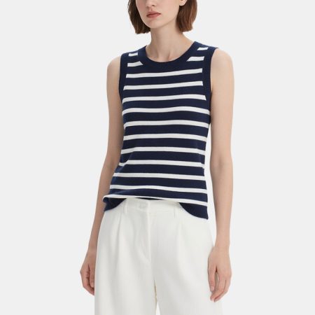 navy-style-striped-round-neck-womens-knitted-vest